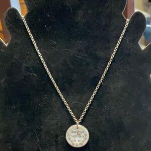 Brighton Silver plated overlapping Pendant Necklace